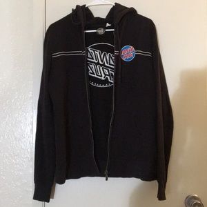 Santa Cruz Zip Up Jacket, Size XL, fits like a M